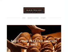 Tablet Screenshot of blackwalnutbakery.com